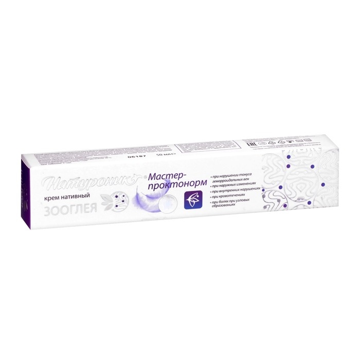 Крем зооглея «Натуроник. Мастер-проктонорм», от геморроя, 50 мл Крем зооглея «Натуроник. Мастер-проктонорм», от геморроя, 50 мл