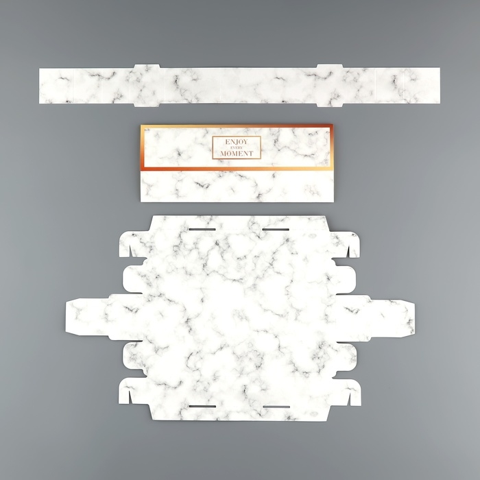 Коробка для конфет, кондитерская упаковка, 5 ячеек, «Мрамор», 5 х 21 х 3.3 см Коробка для конфет, кондитерская упаковка, 5 ячеек, «Мрамор», 5 х 21 х 3.3 см