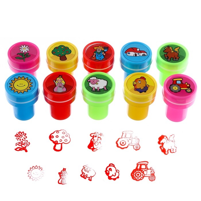 Печать цветная «Набор дачный», набор 10 шт., МИКС Печать цветная «Набор дачный», набор 10 шт., МИКС