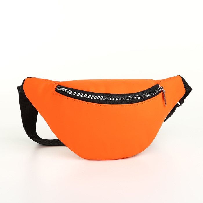 Сумка поясная на молнии, цвет оранжевый Сумка поясная на молнии, цвет оранжевый