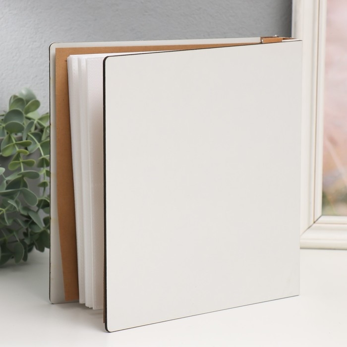 Фотоальбом на 100 фото 10х15 см  Фотоальбом на 100 фото 10х15 см "Пальмовые листья на белых дощечках" 22х4х23 см