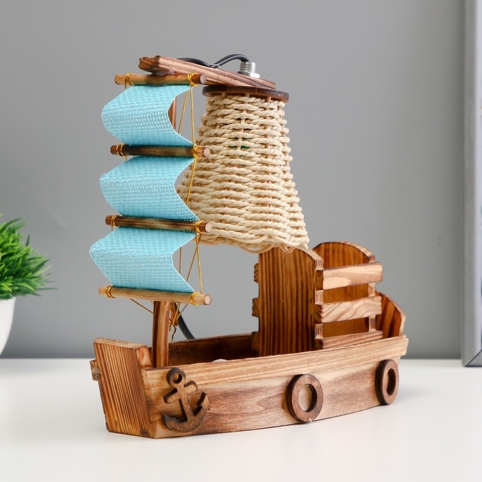 Настольная лампа Настольная лампа "Корабль" Е12 24,5х9х22 см