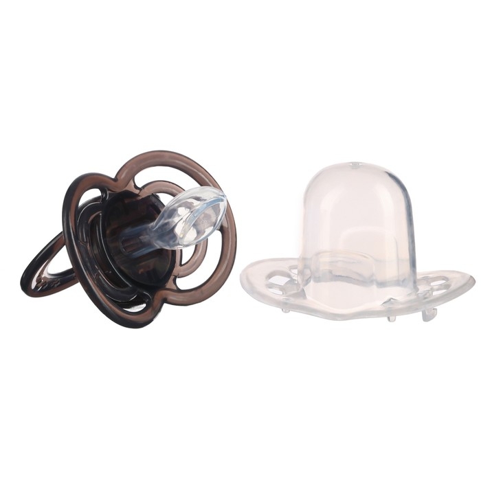 Соска - пустышка силиконовая ортодонтическая «Пингвинчик», от 6 мес., с колпачком, цвет черный Соска - пустышка силиконовая ортодонтическая «Пингвинчик», от 6 мес., с колпачком, цвет черный