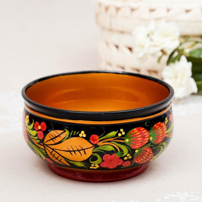 Чашка «Ягодка», средняя, 15×7 см, хохлома Чашка «Ягодка», средняя, 15×7 см, хохлома