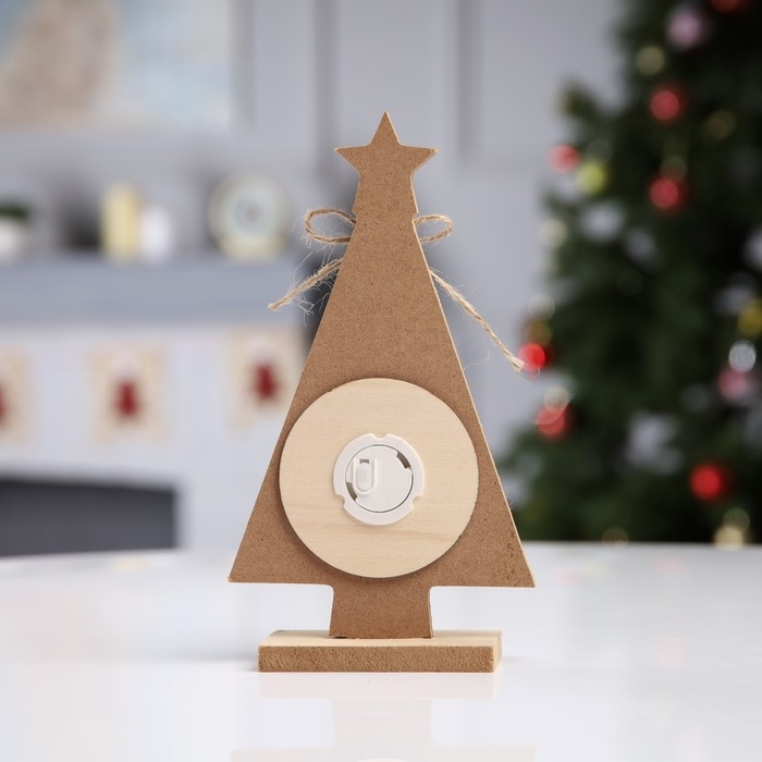 Светодиодная фигура «Щелкунчик» 11 × 20 × 5 см, дерево, батарейки LR41х3 (в комплекте), свечение тёплое белое