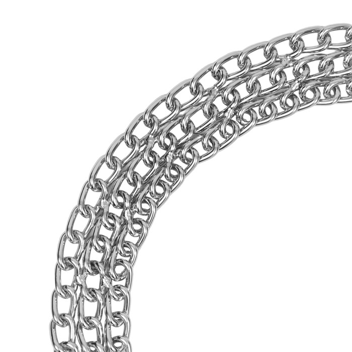 Ошейник - полуудавка металлический трехрядный, 70 см, толщина проволоки 2,5 мм Ошейник - полуудавка металлический трехрядный, 70 см, толщина проволоки 2,5 мм