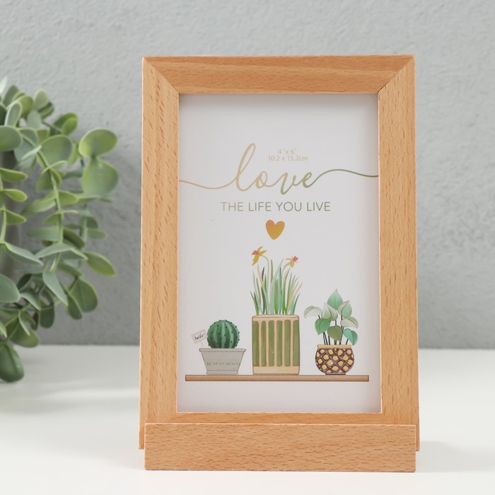 Фоторамка дерево на 1 фото 10х15 см  Фоторамка дерево на 1 фото 10х15 см "Бьерг" 11,5х6х17,5 см