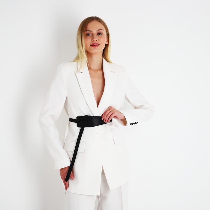 Ремень женский, ширина 2-6 см, цвет чёрный