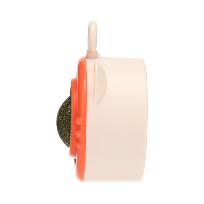 Игрушка для кошек с кошачьей мятой  Игрушка для кошек с кошачьей мятой "Вращающийся кот", 6,9 х 5,5 см, оранжевый