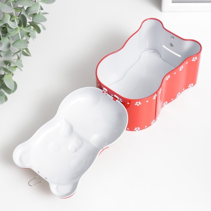 Копилка металл с замочком Копилка металл с замочком "Киска в восточном стиле" МИКС 9,5х8х14 см