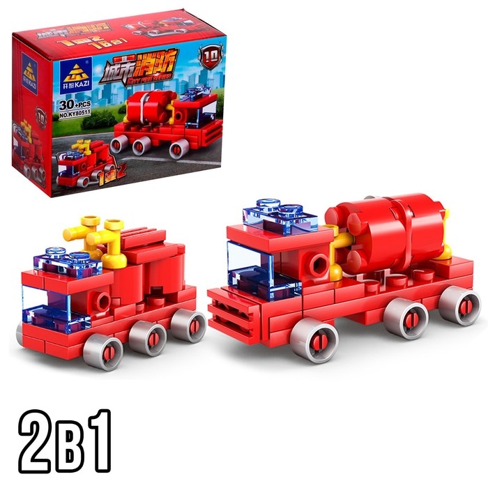 Конструктор пожарные «Техника», 16 видов, МИКС