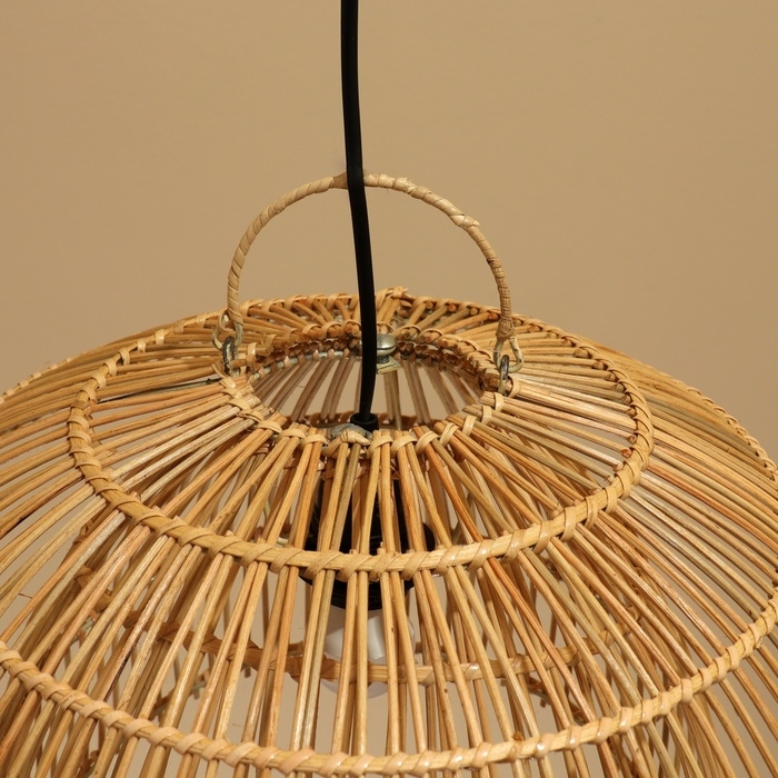 Светильник потолочный из ротанга Светильник потолочный из ротанга "Откровение" 1х120Вт, Е27, 40х40х25 см