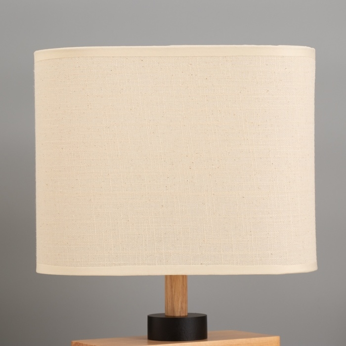 Лампа настольная Лампа настольная "Картер" 1х40Вт Е27 светлое дерево 12х25х33,5см