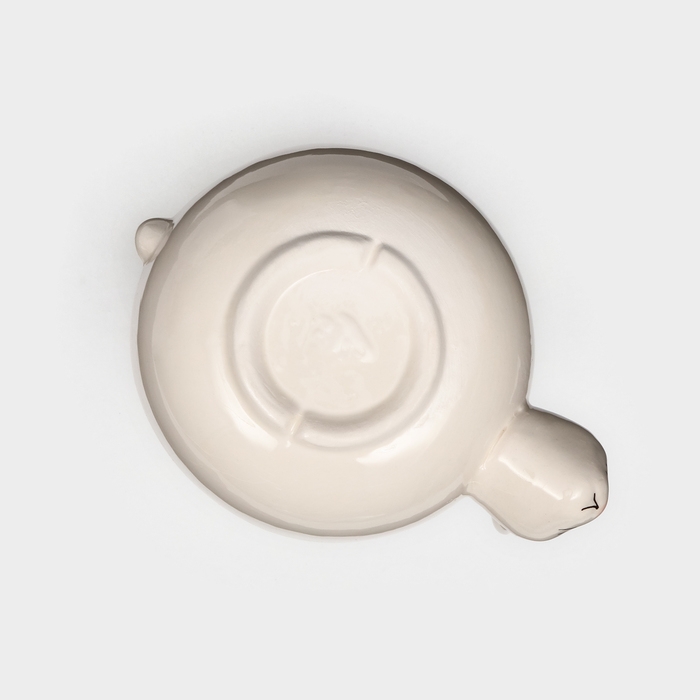 Тарелка глубокая «Зайчик», бежевая, керамика, d=18 см, 1,6 л, Иран Тарелка глубокая «Зайчик», бежевая, керамика, d=18 см, 1,6 л, Иран