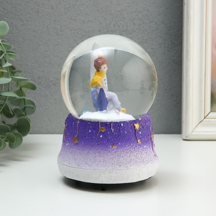 Сувенир полистоун водяной шар музыка и крутится Сувенир полистоун водяной шар музыка и крутится "Лунный принц" МИКС 10,5х10,5х15,5 см