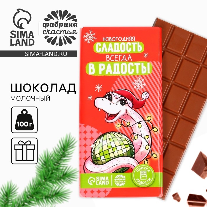 Кондитерская плитка «Новый год: Новогодний шоколад», 100 г. Кондитерская плитка «Новый год: Новогодний шоколад», 100 г.