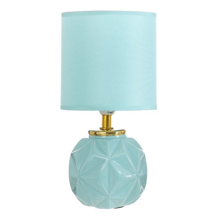 Настольная лампа Настольная лампа "Джулиус" Е14 40Вт лазурный 13х13х25 см RISALUX