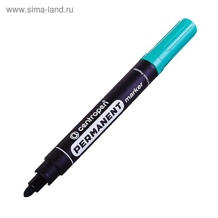 Маркер перманентный 5.0 мм Centropen 8566, линия 2,5 мм, зелёный Маркер перманентный 5.0 мм Centropen 8566, линия 2,5 мм, зелёный