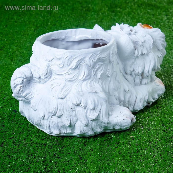 Фигурное кашпо Фигурное кашпо "Терьер", L-30см. D-15см.