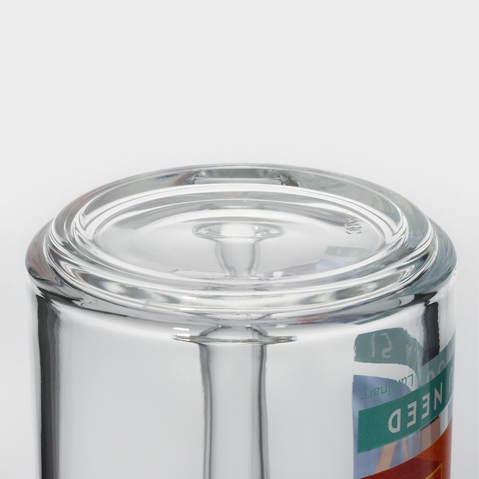 Кружка стеклянная «Фитнес», 320 мл, рисунок МИКС Кружка стеклянная «Фитнес», 320 мл, рисунок МИКС