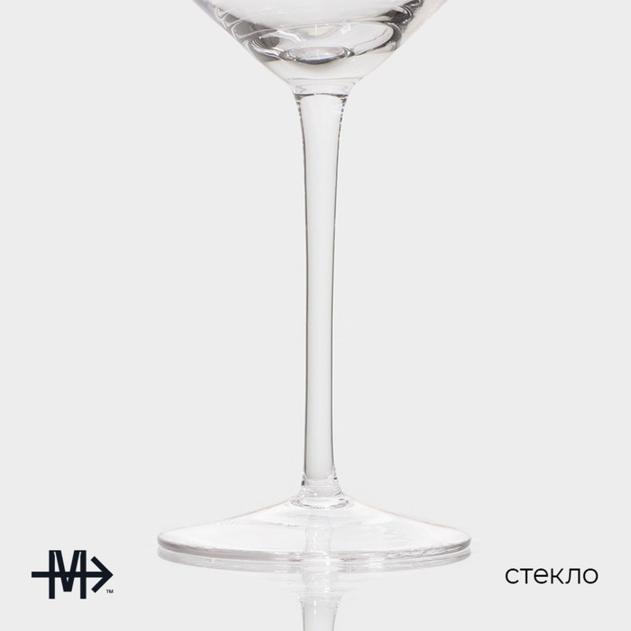 Бокал для вина стеклянный Magistro «Иллюзия», 550 мл, 10×24 см, цвет прозрачный Бокал для вина стеклянный Magistro «Иллюзия», 550 мл, 10×24 см, цвет прозрачный