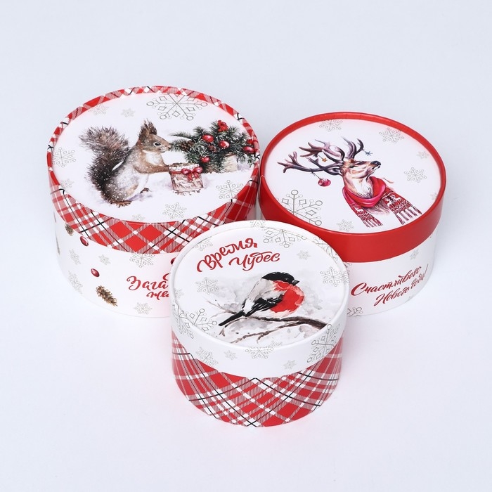 Набор  коробок 3 в1 "Время чудес" 16 х 10, 14 х 9, 13 х 8,5 см