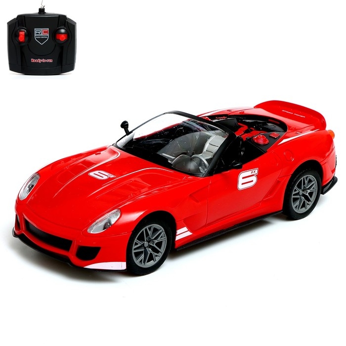 Машина радиоуправляемая «Кабриолет», работает от аккумулятора, цвет красный Машина радиоуправляемая «Кабриолет», работает от аккумулятора, цвет красный