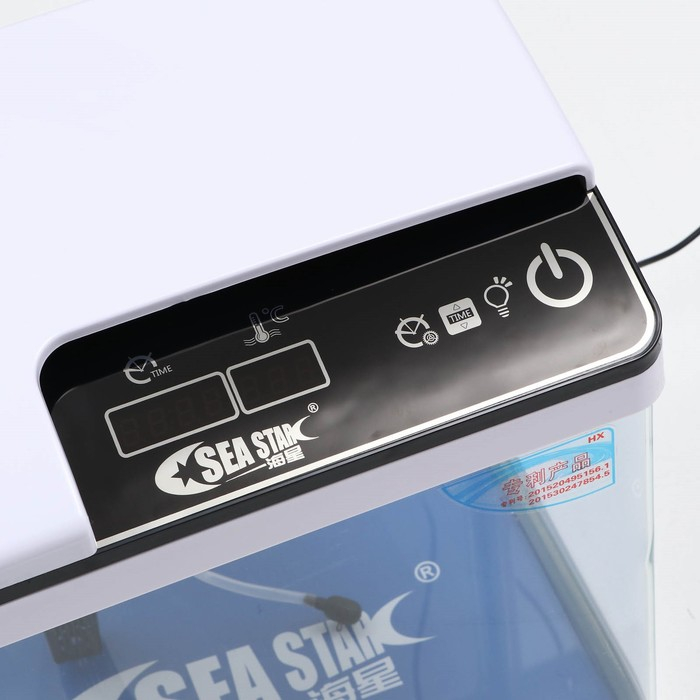 Аквариум SeaStar HX-319F в комплекте: LED-лампа, фильтр, 18 л, белый Аквариум SeaStar HX-319F в комплекте: LED-лампа, фильтр, 18 л, белый