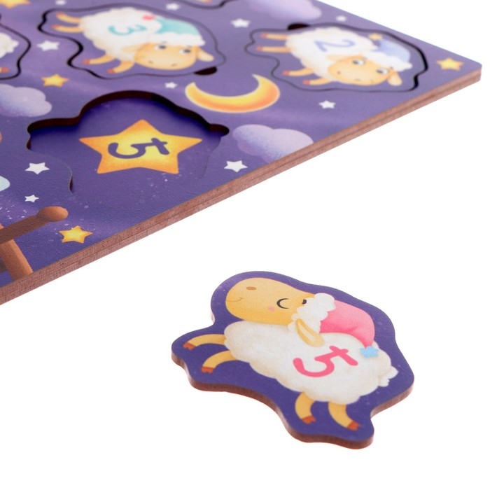 Пазл деревянный с чипом «Считать овечек» Пазл деревянный с чипом «Считать овечек»