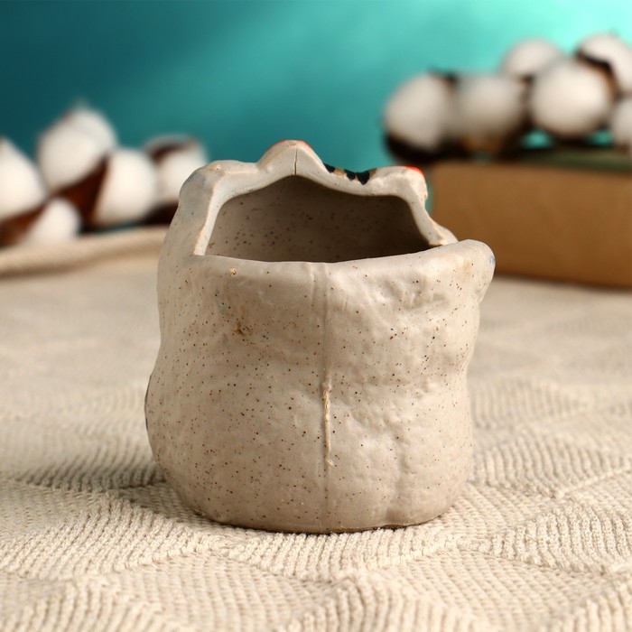 Горшок Горшок "Котейка", 6,2х7,5х5,5см, микс