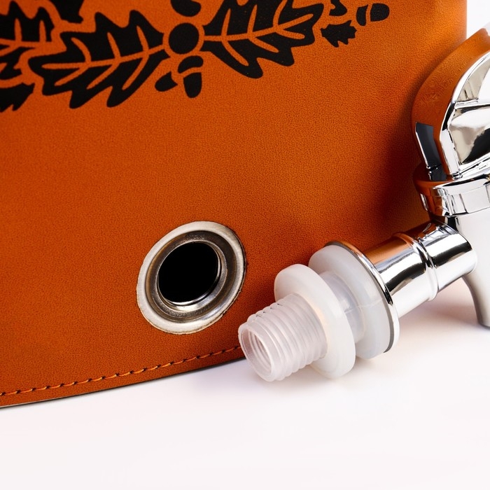 Фляжка для алкоголя и воды Фляжка для алкоголя и воды "Лучший рыбак", нержавеющая сталь, подарочная, 1.8 л, 60 oz