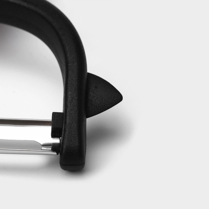 Овощечистка Доляна Digma, 17 см, нержавеющая сталь, чёрная, красная Овощечистка Доляна Digma, 17 см, нержавеющая сталь, чёрная, красная