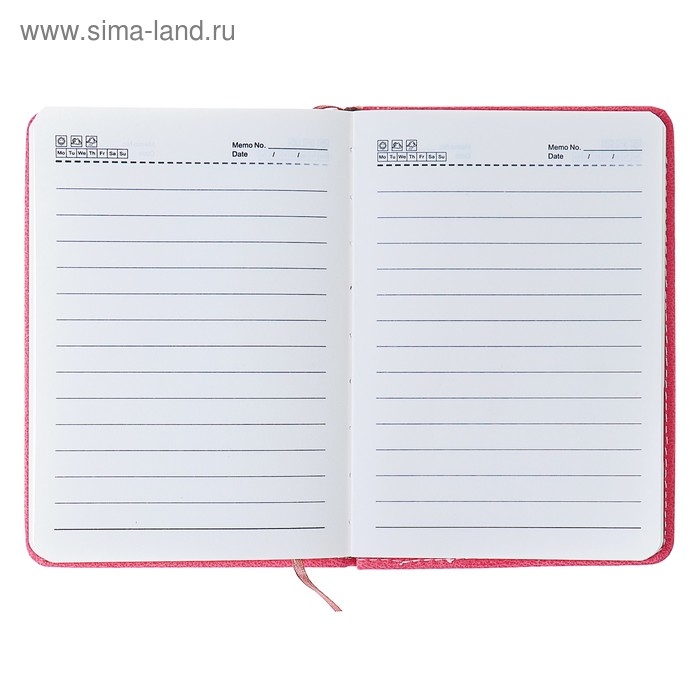 Ежедневник недатированный А6, 100 листов в линейку, обложка пвх, МИКС Ежедневник недатированный А6, 100 листов в линейку, обложка пвх, МИКС