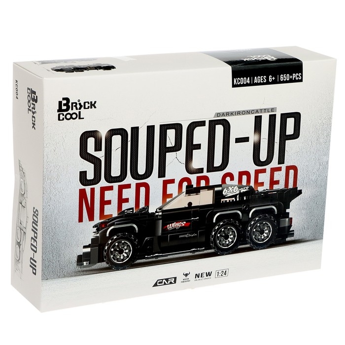 Конструктор Гонка &laquo;Тёмный бык&raquo;, 650 деталей