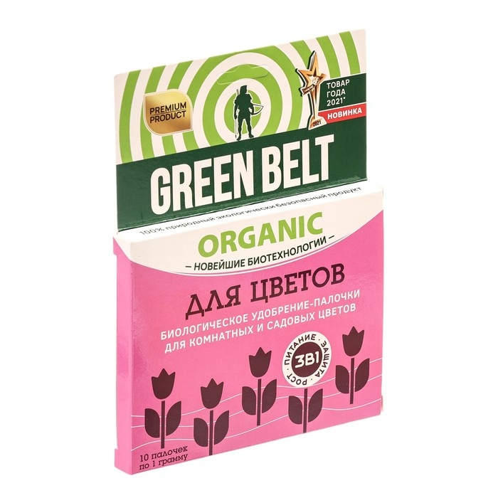 Удобрение в  палочках для цветов, Грин Бэлт, 10 шт Удобрение в  палочках для цветов, Грин Бэлт, 10 шт