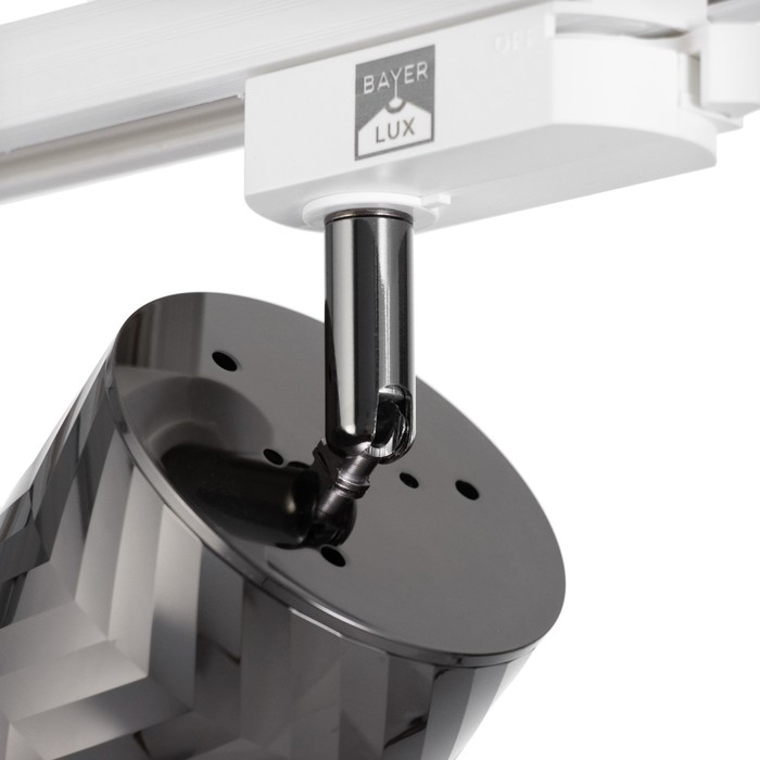 Светильник трековый SIMPLE Светильник трековый SIMPLE "Астер" GU10 220В черный хром 7,5х7,5х20 см