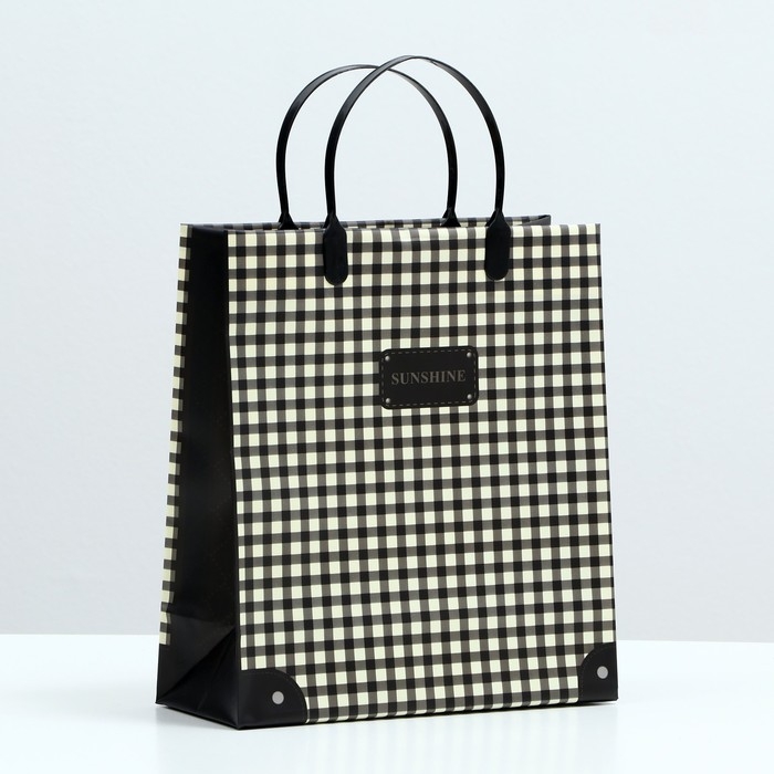 Пакет  Пакет "Роял коричневый", мягкий пластик, 26 x 23 см, 100 мкм