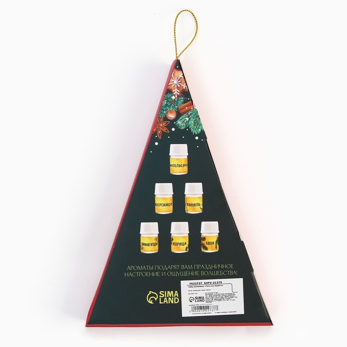 Аромамасла новогодние «Новый год: Пусть все сбудется», набор 6 шт, 3 мл Аромамасла новогодние «Новый год: Пусть все сбудется», набор 6 шт, 3 мл