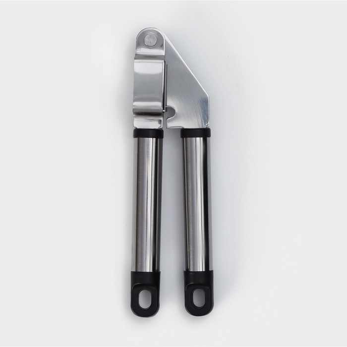 Пресс для чеснока Доляна «Помощник», 18 см, цвет серебристый Пресс для чеснока Доляна «Помощник», 18 см, цвет серебристый