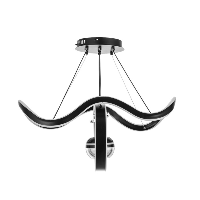 Светильник с ПДУ Светильник с ПДУ "Вива" LED 180Вт 3000-6000К черный 63х29х15-115 см