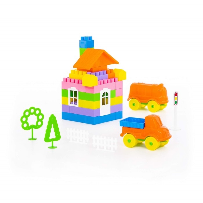 Конструктор «Строитель», 92 элемента, в пакете Конструктор «Строитель», 92 элемента, в пакете