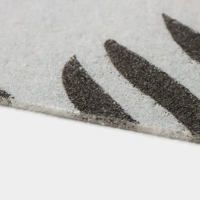 Коврик придверный Доляна Welcome home, 48&times;78 см, серый