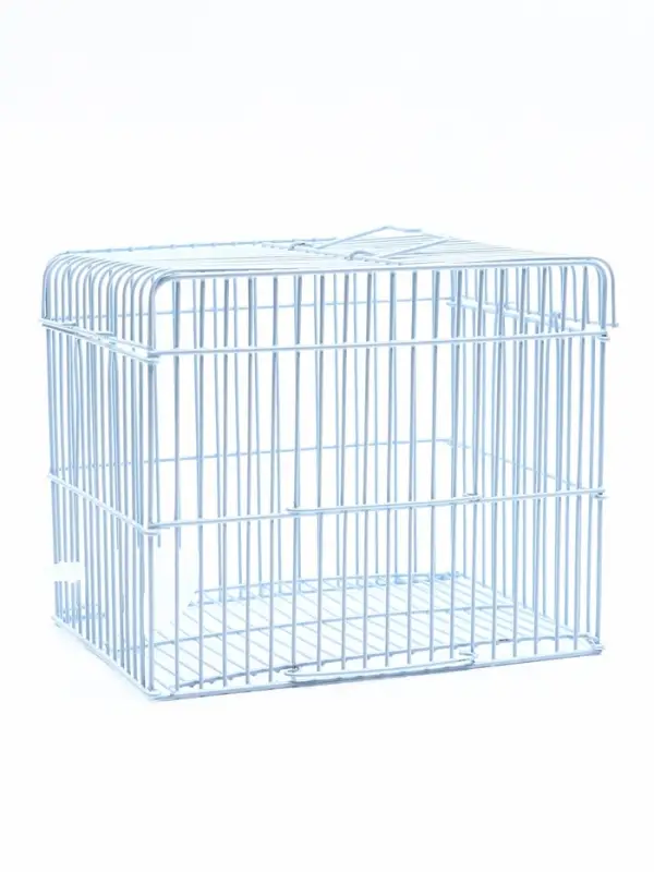 Клетка усиленная для джунгарских хомяков 21 х 16 х19 см, серая