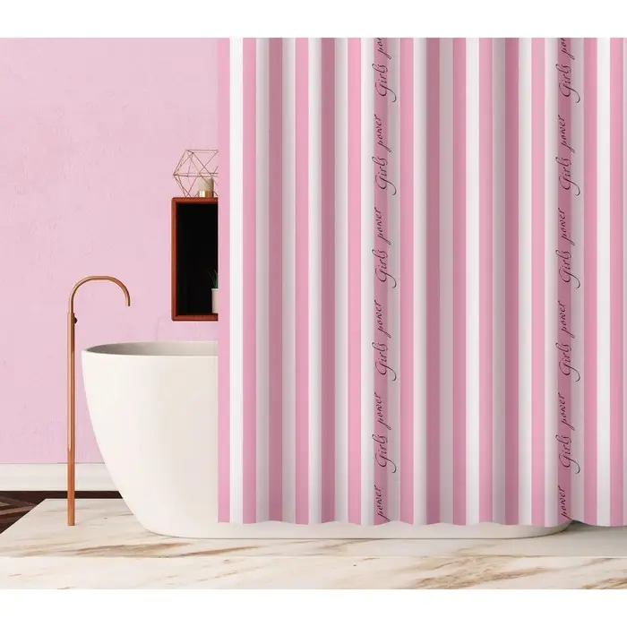 Штора для ванной «Girls power», 180х180см