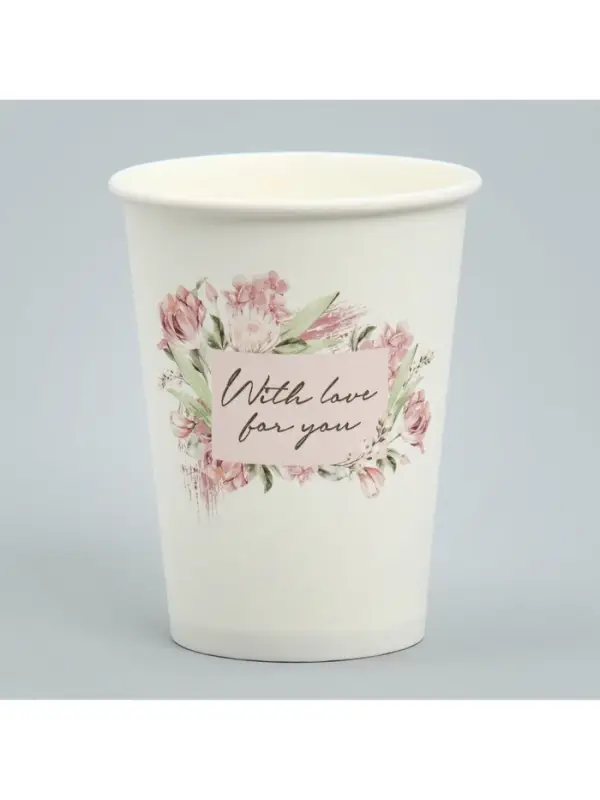 Стакан для цветов &laquo;Рамка цветочки&raquo;, 350 мл