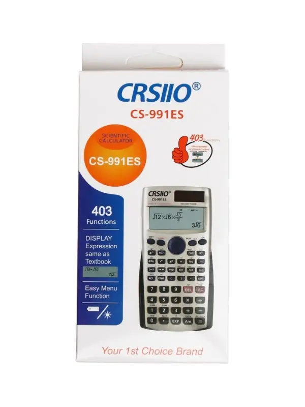 Калькулятор инженерный, 10-разрядный, fx-570ES, двойное питание, двухстрочный Калькулятор инженерный, 10-разрядный, fx-570ES, двойное питание, двухстрочный