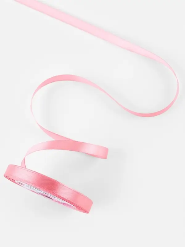 Лента атласная, 10 мм, 23±1 м, пурпурно-розовая №170 Лента атласная, 10 мм, 23±1 м, пурпурно-розовая №170