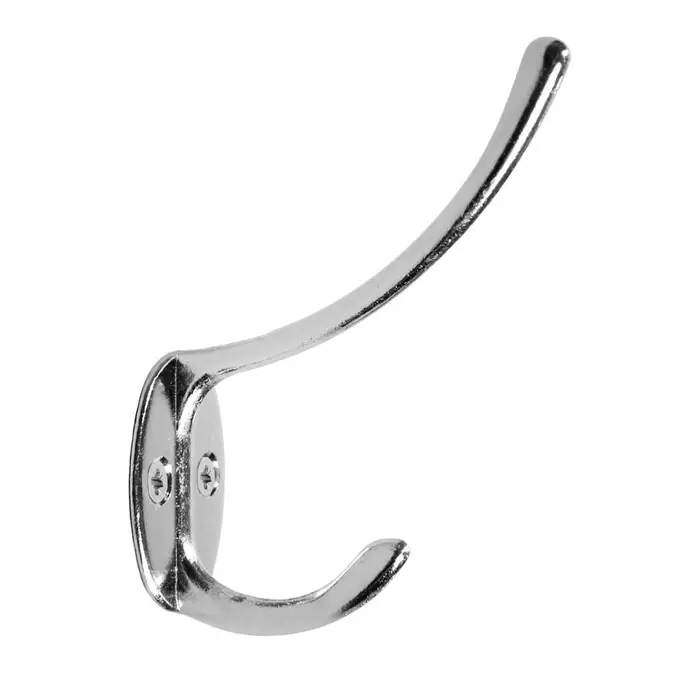 Крючок мебельный ТУНДРА TKd=014, двухрожковый, хром, 100 шт. Крючок мебельный ТУНДРА TKd=014, двухрожковый, хром, 100 шт.