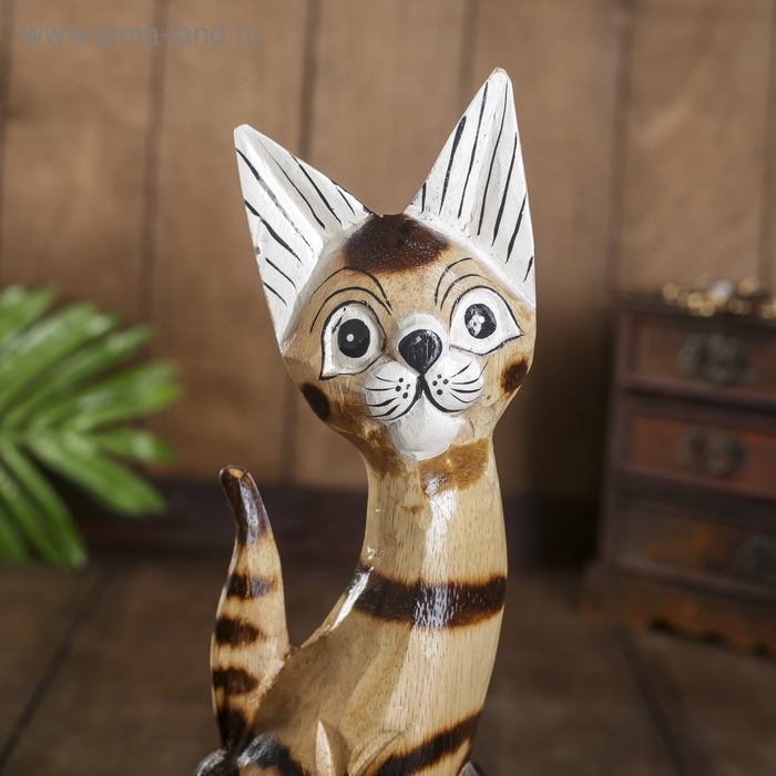 Сувенир дерево Сувенир дерево "Полосатая кошка" 4,5х9х30 см