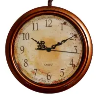 Часы настенные интерьерные &laquo;Сабатини&raquo;, двусторонние, на подвесе, плавный ход, 35&times;30 см, d=19.5 см, от батарейки 1хАА